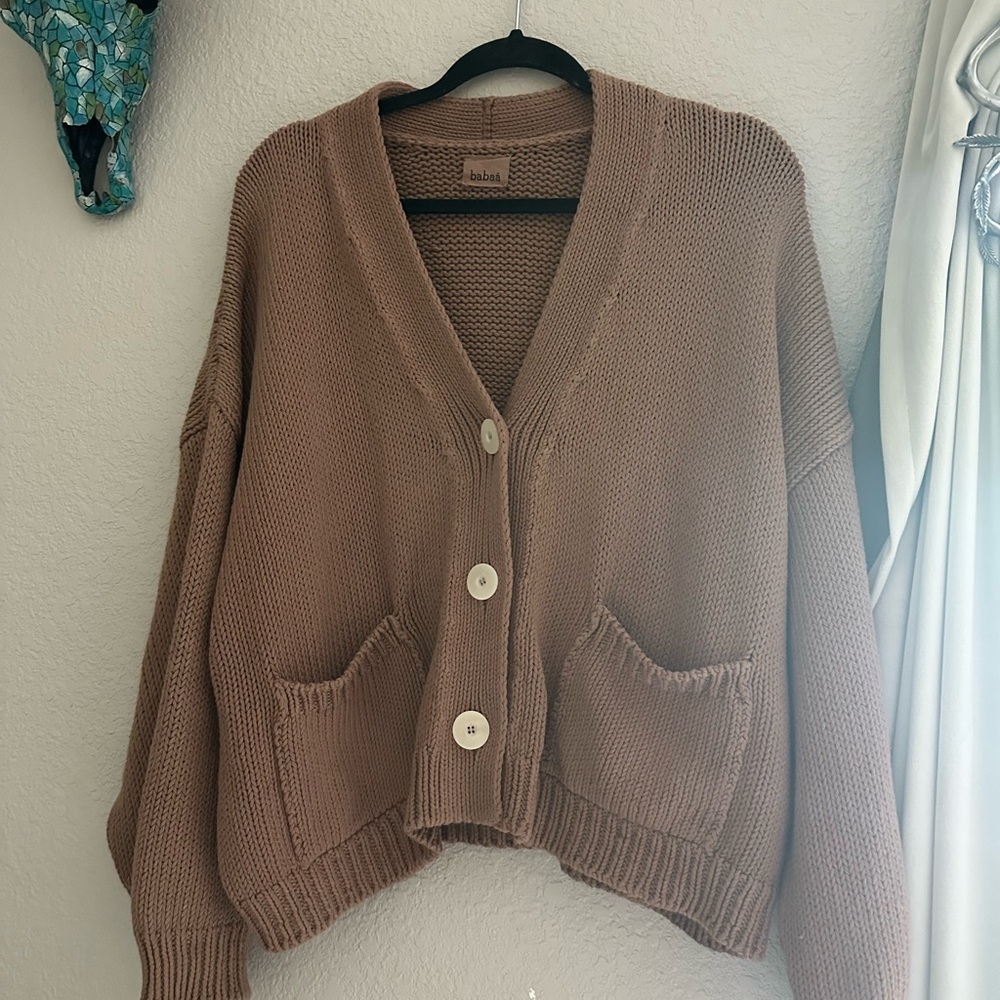 Babaa Brown Women's Cardigan